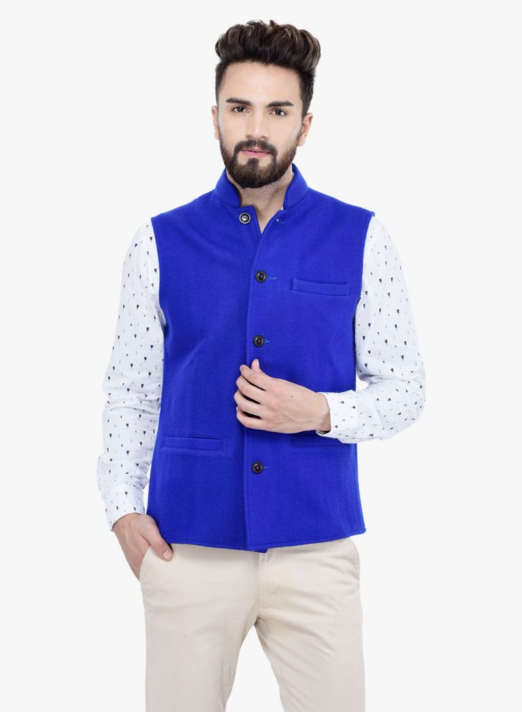 Indigo Wool Modi Jacket – Owncraft Online Woolen Clothing Store