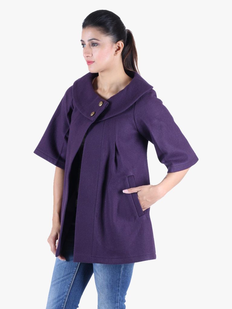 Purple Wool Jacket – Owncraft Online Woolen Clothing Store