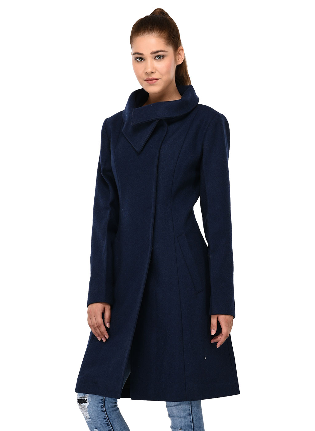 Navy Blue Wool Coat – Owncraft Online Woolen Clothing Store