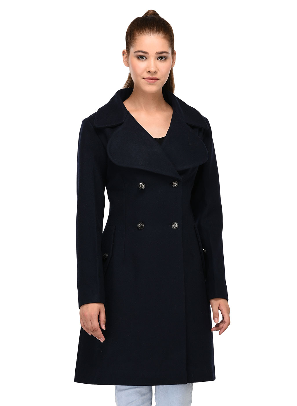 Navy Blue Wool Coat – Owncraft Online Woolen Clothing Store