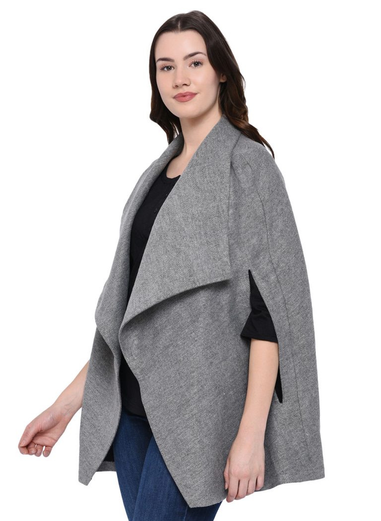 Grey Wool Cape – Owncraft Online Woolen Clothing Store