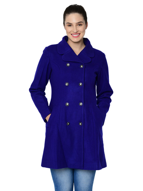 Royal Blue Wool Coat – Owncraft Online Woolen Clothing Store